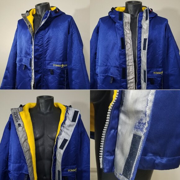 VTG Tommy Hilfiger Jacket Big Flag Deck Embroidered Racing XXL Sailing Grail - Picture 11 of 16